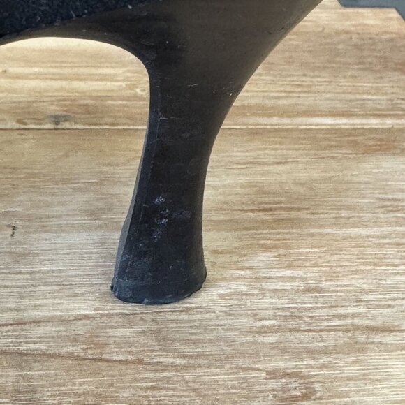 Impo The Uptown Black Suede Leather Triple Strap Spool Low Heel Sandals Size 8M - Picture 8 of 17